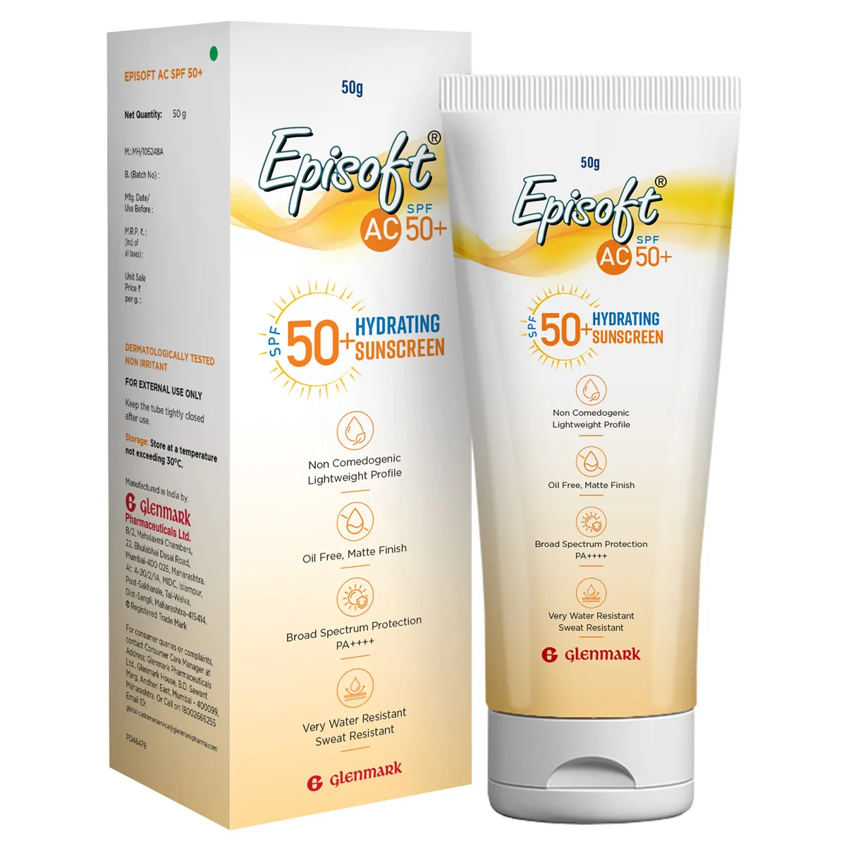 Episoft Ac Spf 50 + 50 g