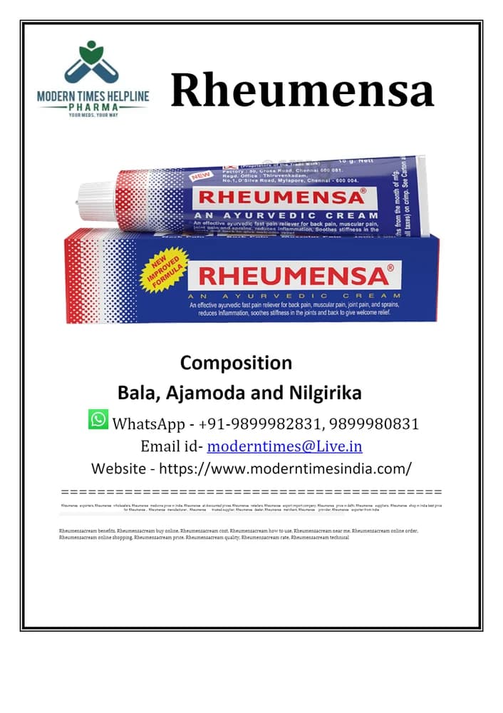 Rheumensa Cream